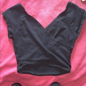 Black crop top